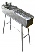 Party Griller 32” Stainless Steel Charcoal Grill – Portable BBQ Grill, Yakitori Grill, Kebab Grill, Satay Grill. Makes Juicy Shish Kebab, Shashlik, Spiedini on the Skewer Review thumbnail